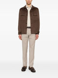 Zegna button flap pocket shirt