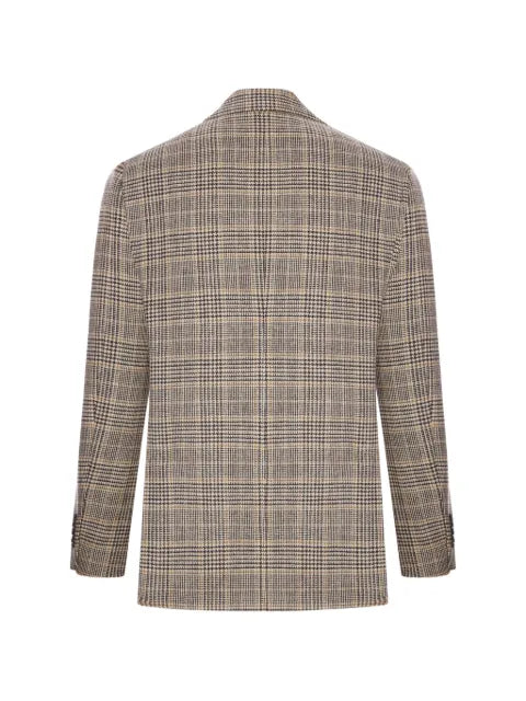 Lardini Prince of Wales check wool blazer