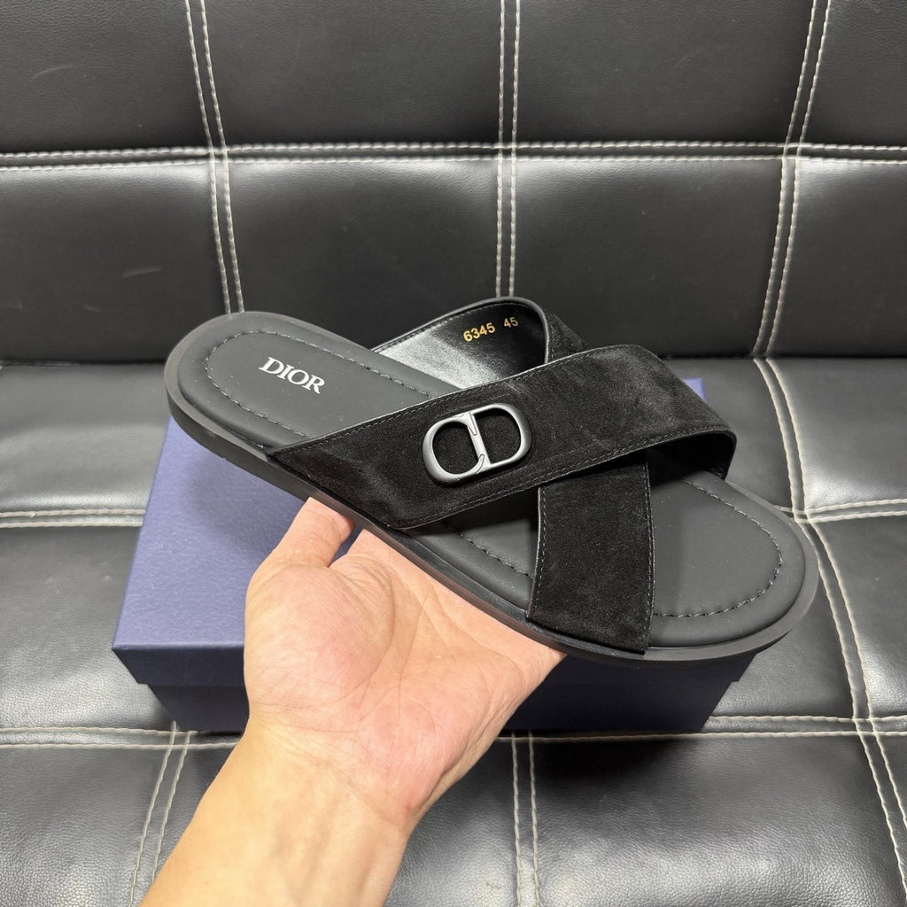 Dior Men's Crossover Slide Sandals